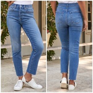 FRANK & EILEEN Cork Jeans Everyday Straight Leg Blue Denim Size 30 High Rise